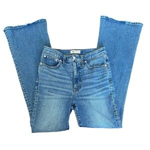Madewell Blue Denim Skinny Flare Jeans